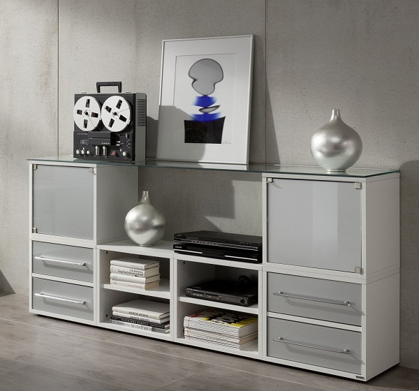 Klenk Dancer Würfel schwarz - Regalwürfel optimal auch für Rollladenschrank 45 x 35 x 40 cm
